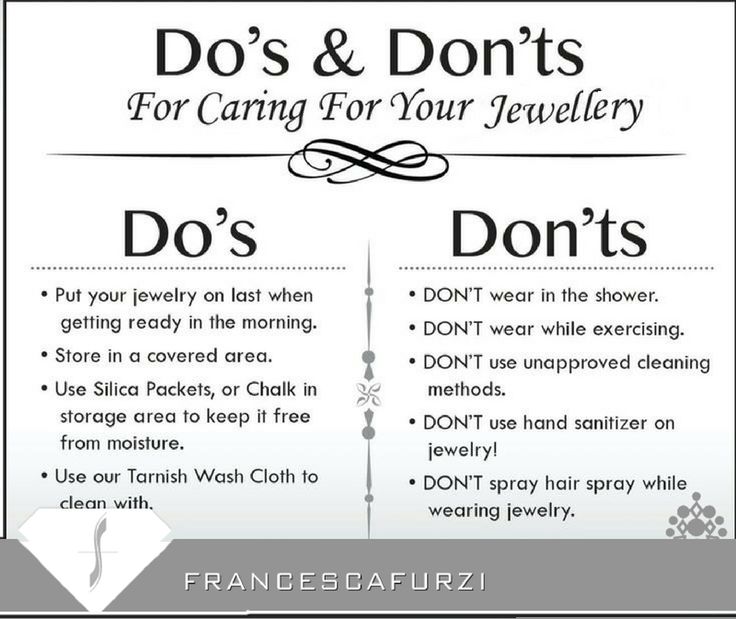 How to properly care for your jewellery pieces?